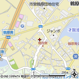 大阪府泉佐野市鶴原1463周辺の地図