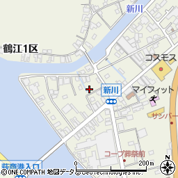 山口県萩市椿東新川西周辺の地図