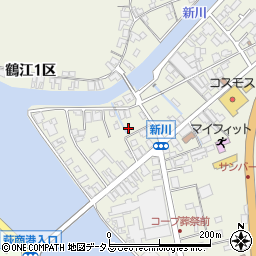 山口県萩市椿東（新川西）周辺の地図