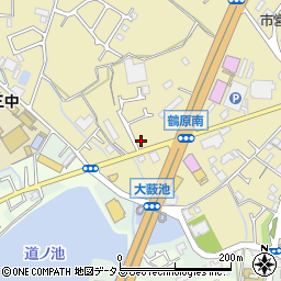 大阪府泉佐野市鶴原1537-7周辺の地図