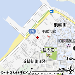 山口県萩市東浜崎町144周辺の地図