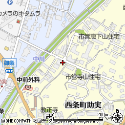広島県東広島市西条町助実1863周辺の地図