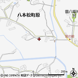 広島県東広島市八本松町原2839周辺の地図