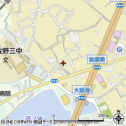 大阪府泉佐野市鶴原1574周辺の地図