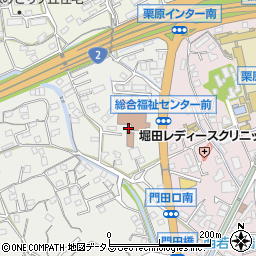 尾道市役所　総合福祉センター周辺の地図