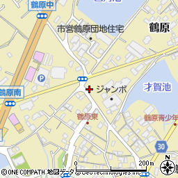 大阪府泉佐野市鶴原1403周辺の地図