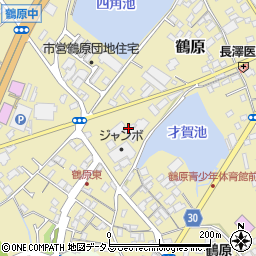 大阪府泉佐野市鶴原1411周辺の地図