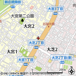 ファミリーマート広島大宮店周辺の地図