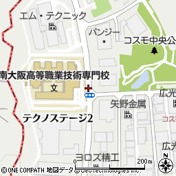 大阪府和泉市テクノステージ周辺の地図
