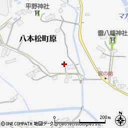 広島県東広島市八本松町原2847周辺の地図