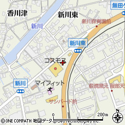 ローソン萩椿東新川店周辺の地図
