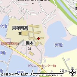 大阪府立貝塚南高等学校周辺の地図