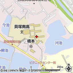 大阪府立貝塚南高等学校周辺の地図