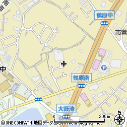 大阪府泉佐野市鶴原1582周辺の地図