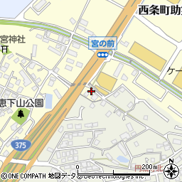 広島県東広島市西条町助実1564周辺の地図