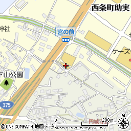 広島県東広島市西条町助実1517周辺の地図