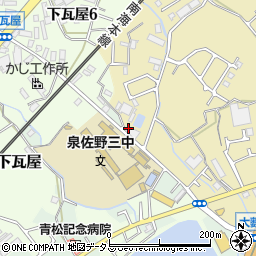 大阪府泉佐野市鶴原2812周辺の地図