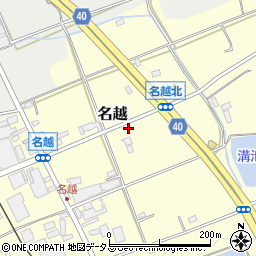 大阪府貝塚市名越231周辺の地図