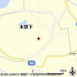 兵庫県淡路市木曽下396周辺の地図