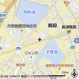 大阪府泉佐野市鶴原1394周辺の地図