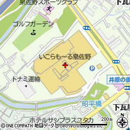 池田泉州銀行いこらも～る泉佐野 ＡＴＭ周辺の地図