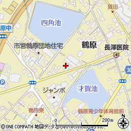 大阪府泉佐野市鶴原1395周辺の地図