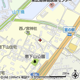 広島県東広島市西条町助実1541周辺の地図