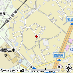 大阪府泉佐野市鶴原1526-8周辺の地図