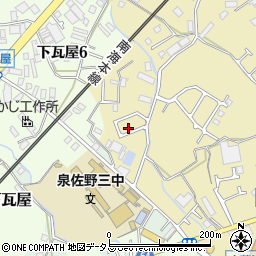 大阪府泉佐野市鶴原2809-18周辺の地図