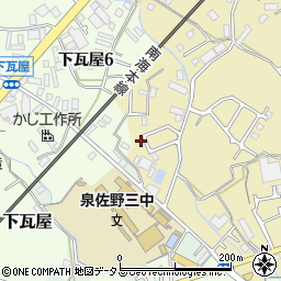大阪府泉佐野市鶴原2809-8周辺の地図