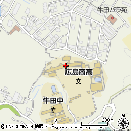 広島市立広島商業高等学校周辺の地図