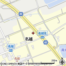 大阪府貝塚市名越214周辺の地図