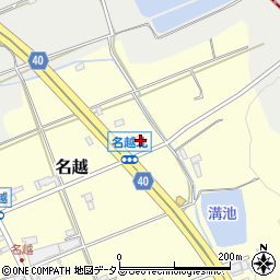 ファミリーマート貝塚名越店周辺の地図