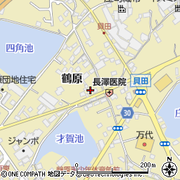 大阪府泉佐野市鶴原1353-1周辺の地図