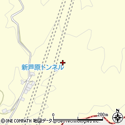 芦原トンネル周辺の地図