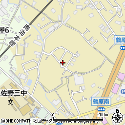 大阪府泉佐野市鶴原1655-10周辺の地図