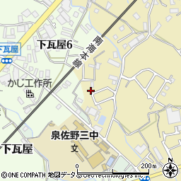 大阪府泉佐野市鶴原2809-7周辺の地図