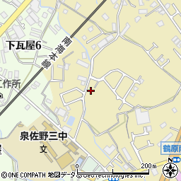 大阪府泉佐野市鶴原1519周辺の地図