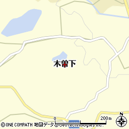 兵庫県淡路市木曽下周辺の地図