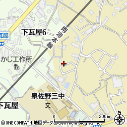 大阪府泉佐野市鶴原2809-5周辺の地図