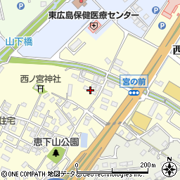 広島県東広島市西条町助実1555周辺の地図