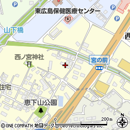 広島県東広島市西条町助実1555周辺の地図