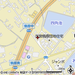 大阪府泉佐野市鶴原1708-6周辺の地図