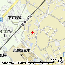 大阪府泉佐野市鶴原2809-3周辺の地図