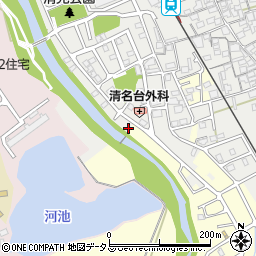 大阪府貝塚市清児817-1周辺の地図
