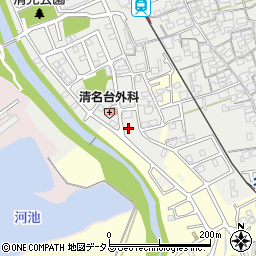 大阪府貝塚市清児833-32周辺の地図