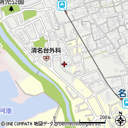 大阪府貝塚市清児833-5周辺の地図