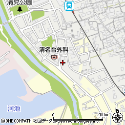 大阪府貝塚市清児833-25周辺の地図