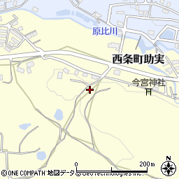 広島県東広島市西条町助実887周辺の地図