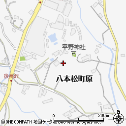広島県東広島市八本松町原2878周辺の地図